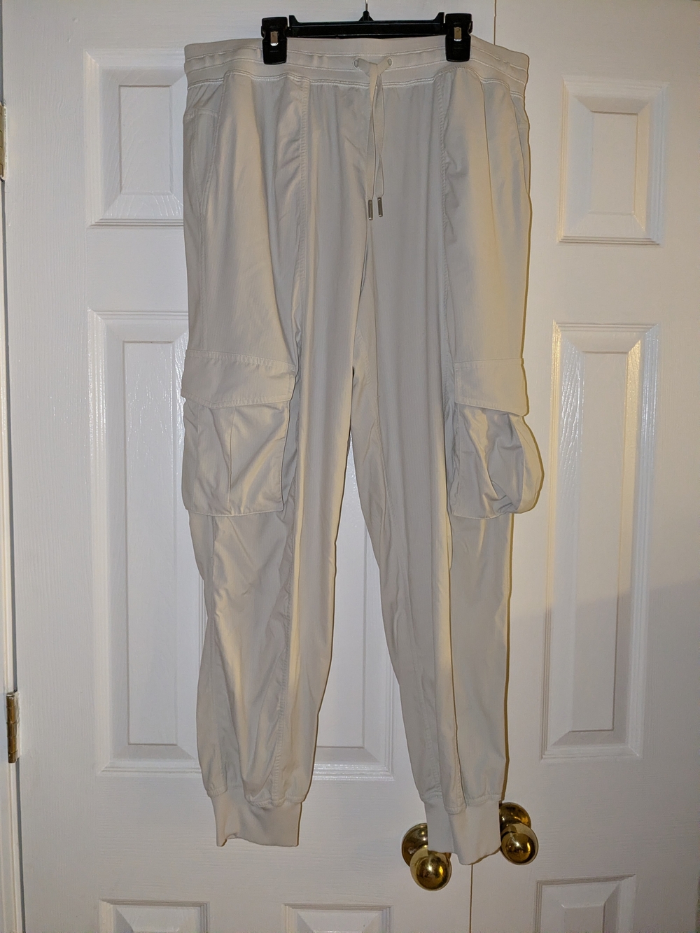 Lululemon White Cargo Jogger Sweatpants